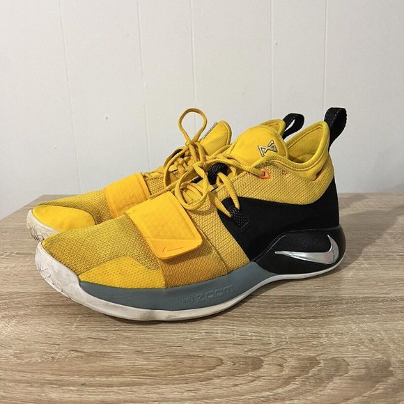 Nike Paul George PG Moon Exploration Yellow Black Mens Size 12 BQ8452-700 - Picture 2 of 8